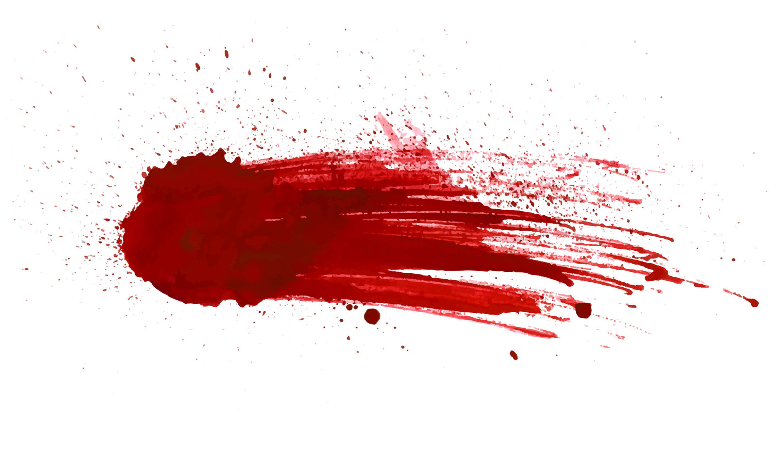 blood spatter on white background