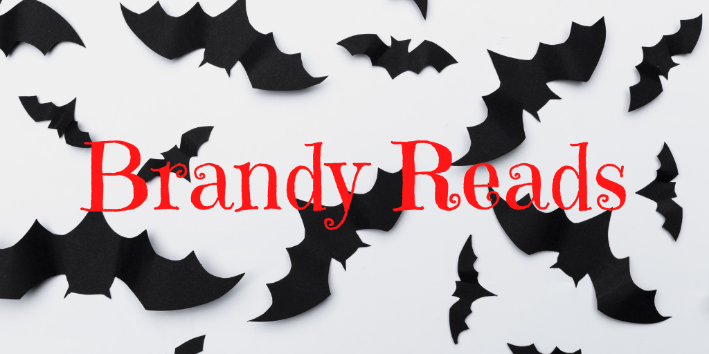 Brandy Reads text over black bats